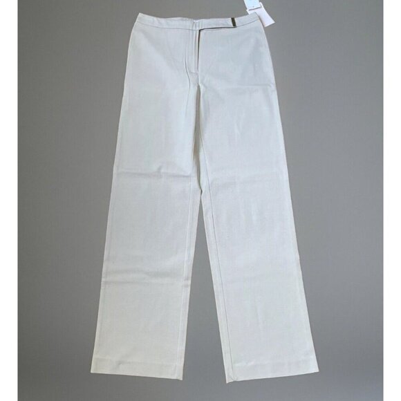 NWT Liz Claiborne Villager Stretch Pants Womens 8 Trench Straight Leg Career VTG - Picture 1 of 13